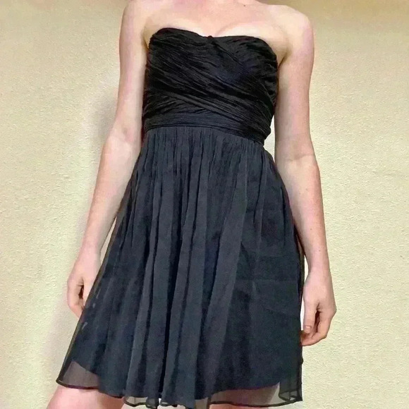 J. Crew Dresses & Skirts - J crew silk chiffon strapless dress